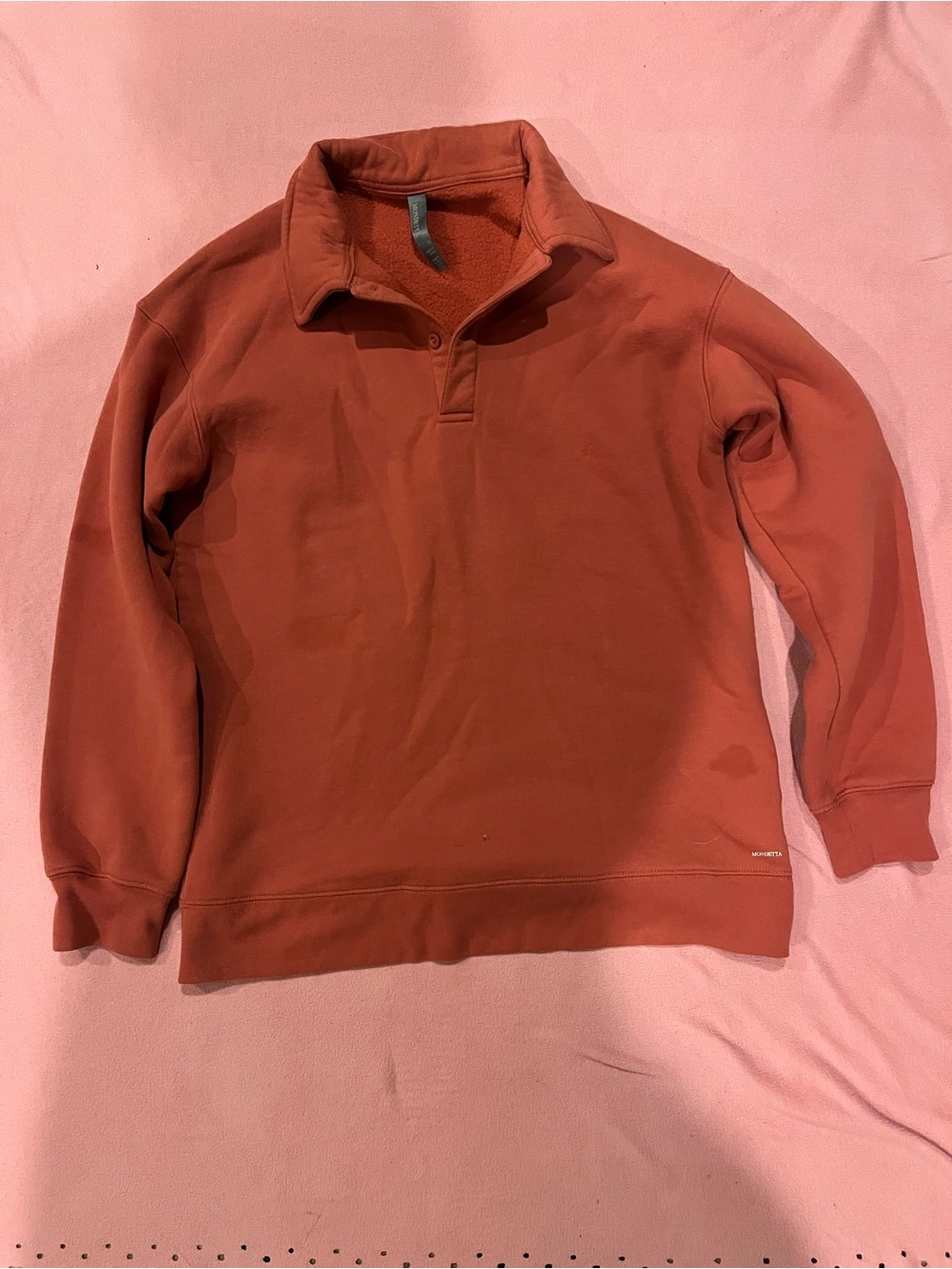 Mondetta Rust Red Pullover Sweatshirt